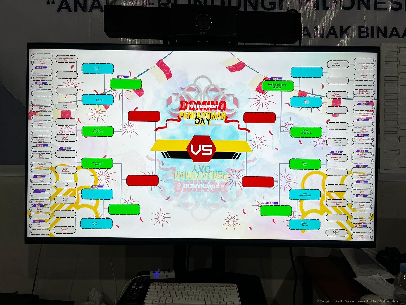 Puluhan Peserta Ramaikan Turnamen Domino, Sambut Peringatan Hari Pengayoman ke-79