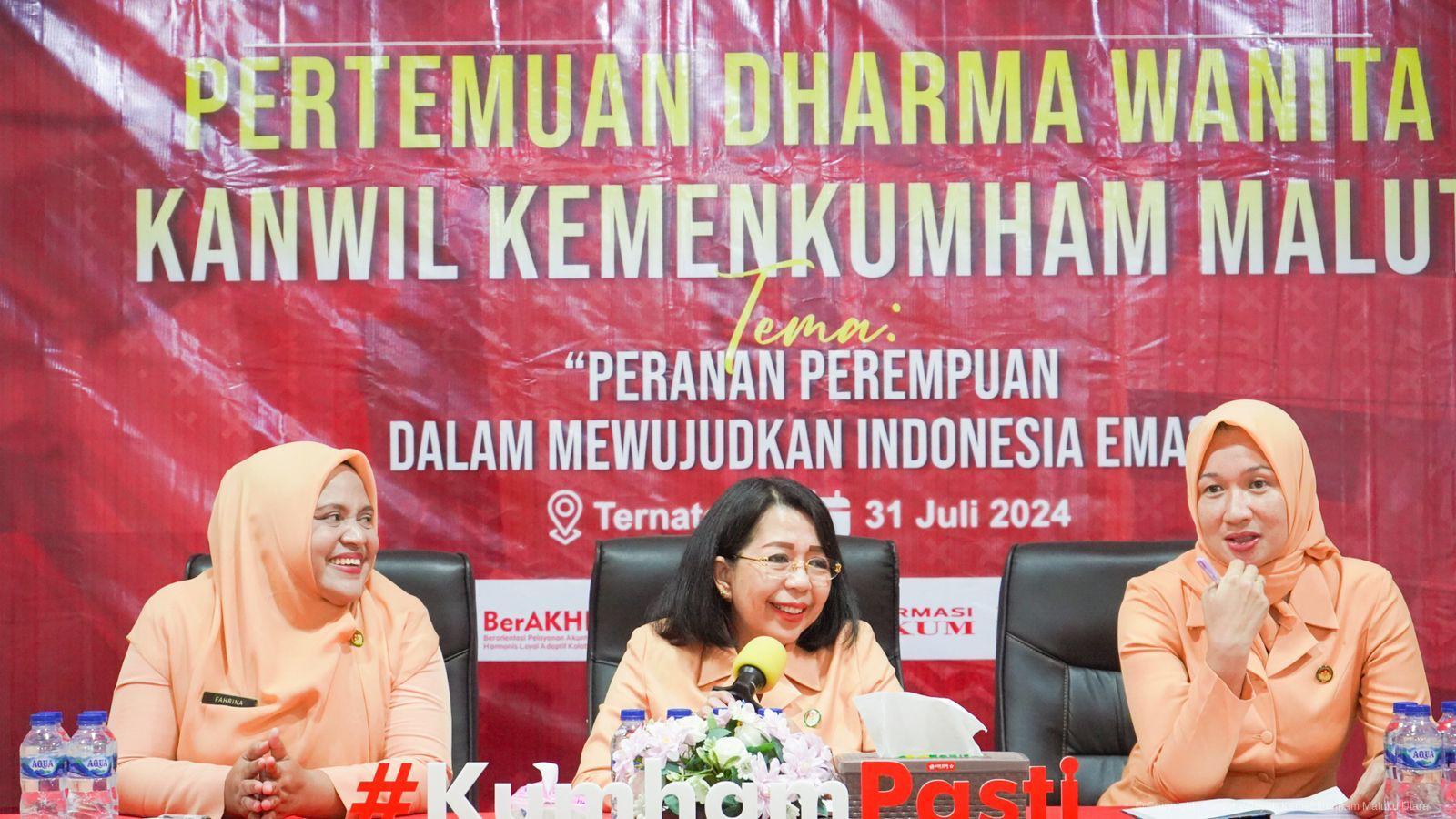 Mengukir Masa Depan, Dharma Wanita Kanwil Kemenkumham Malut Gelar Diskusi tentang Peranan Perempuan