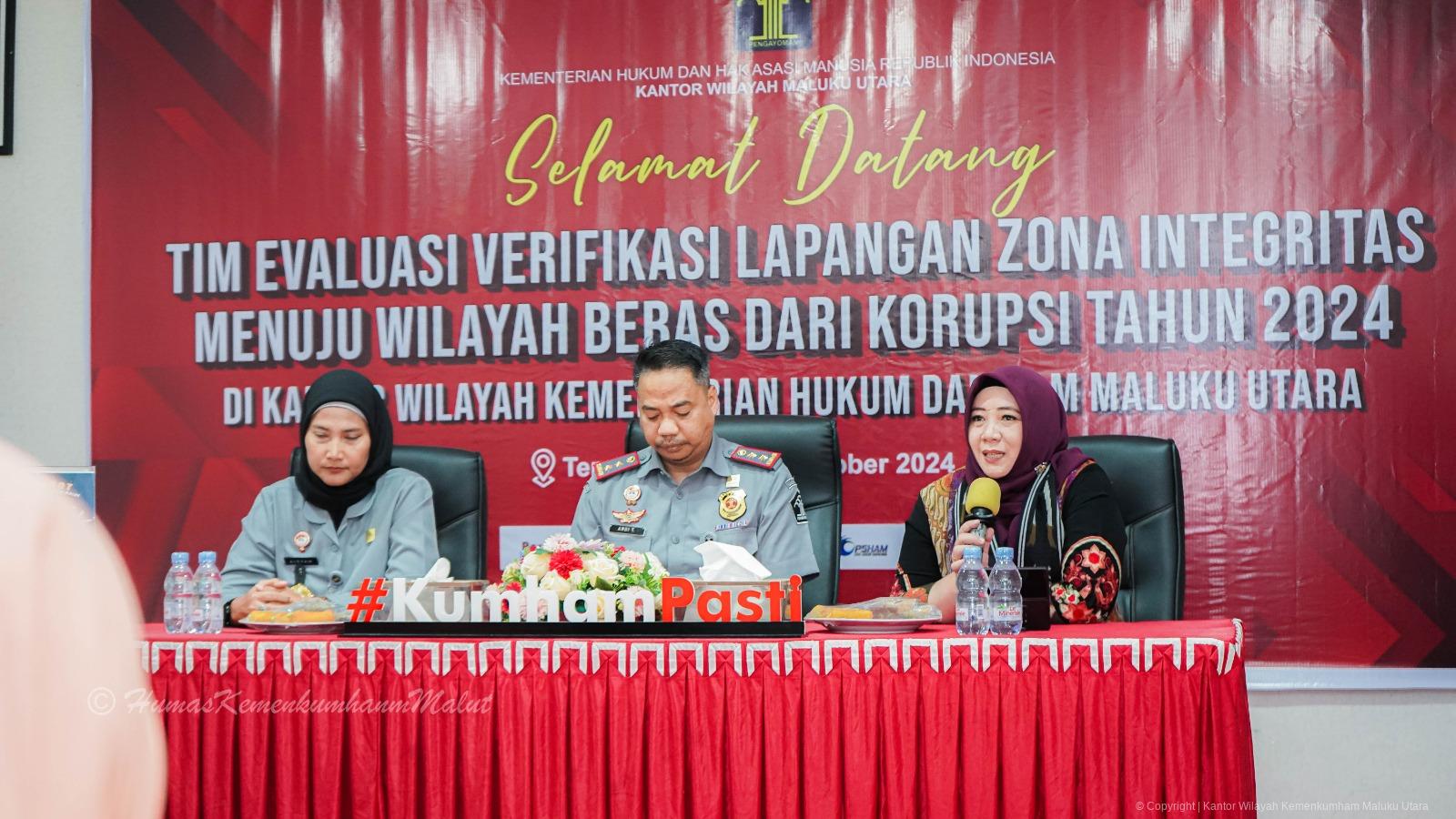 Tim Penilai Mandiri Berikan Arahan Penting untuk Pengembangan Zona Integritas di Kemenkumham Malut