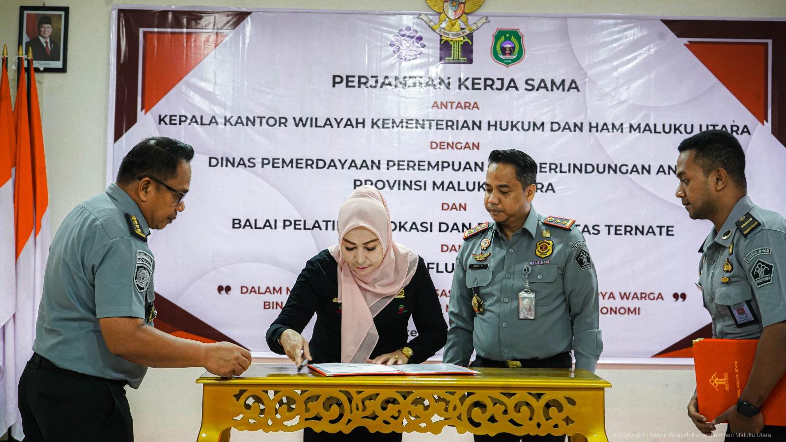 Kemenkumham Malut Gandeng 2 Stakeholder 1 Influencer, Optimalkan Pemasaran Hasil Karya Napi