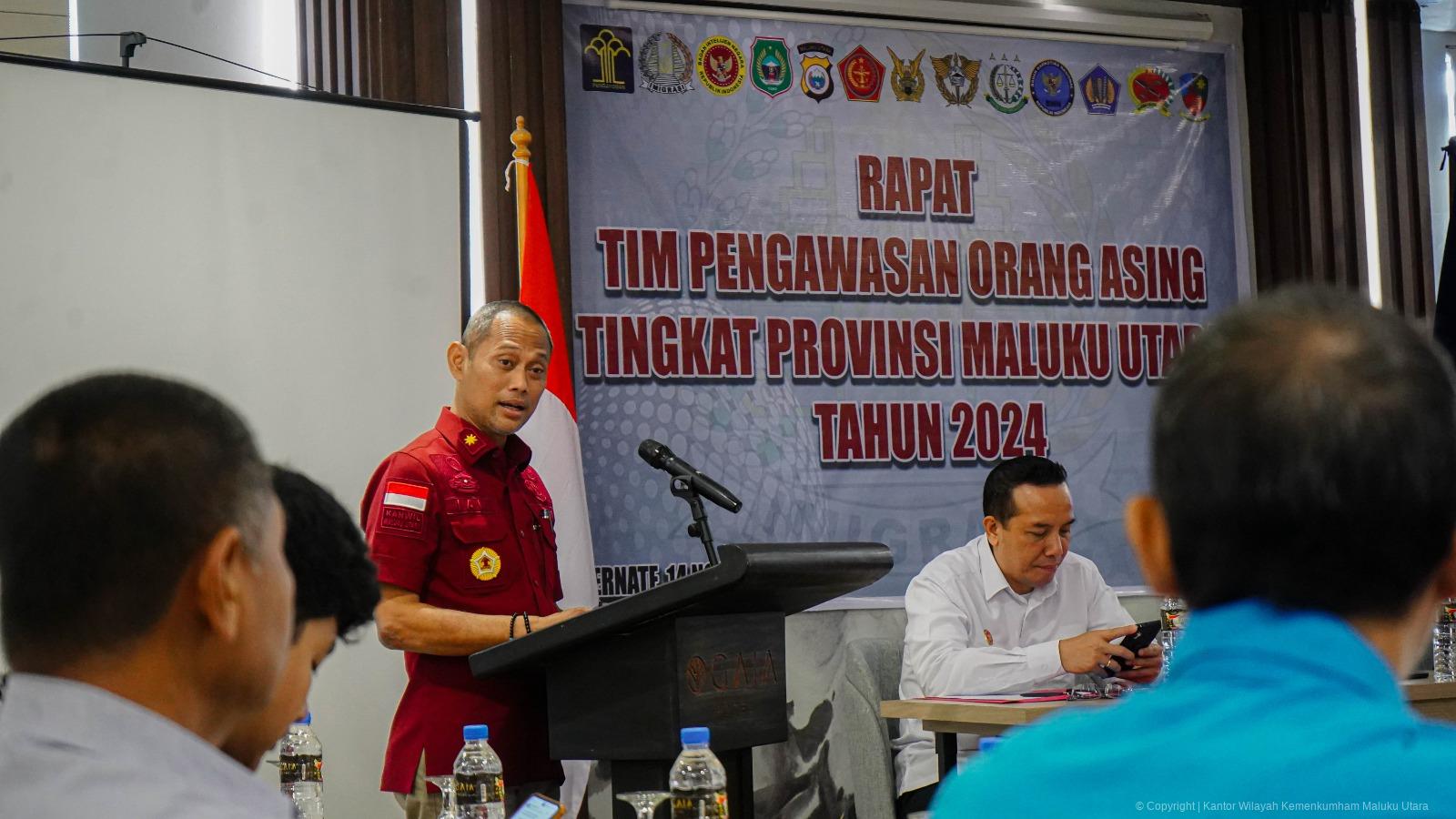 Rapat Timpora Tingkat Provinsi Malut Jadi Wadah Bersama Tingkatkan Sinergi Pengawasan Orang Asing